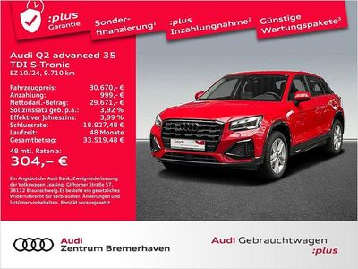 Gebraucht Audi Q2 Advanced Plus 150 PS (110 kW) 2024 Progressivrot metallic SUV