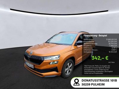 Gebraucht Skoda Karoq SportLine 190 PS (139 kW) 2022 Phoenixorange premium metallic SUV