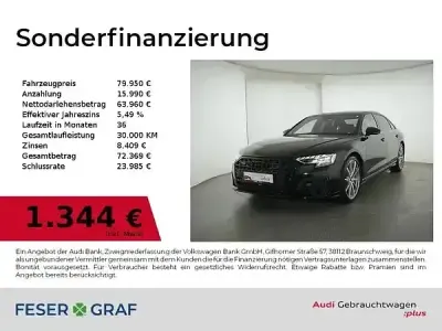 Gebraucht Audi A8 Ambiente 460 PS (338 kW) 2023 Mythosschwarz metallic Limousine