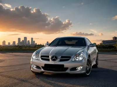 Gebraucht Mercedes SLK200 163 PS (119 kW) 2004 Silber Cabrio