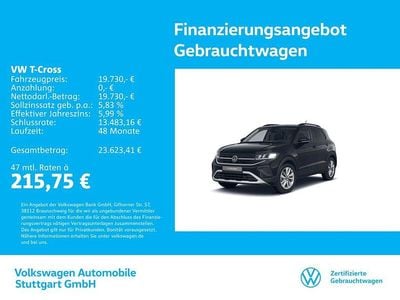 Schwarz Gebraucht 2025 VW T-Cross Goal SUV | 19.730 € (Guter Preis)