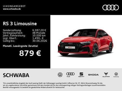 Neu Audi RS3 Sport 400 PS (294 kW) 2026 Rot Limousine