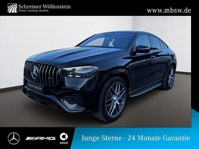Schwarz obsidianschwarz Gebraucht 2024 Mercedes GLE53 AMG Premium Coupé | 100.890 € (Fairer Preis)