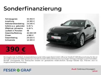 Gebraucht Audi A5 Business 150 PS (110 kW) 2025 Mythosschwarz metallic Kombi