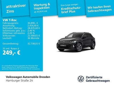 Gebraucht VW T-Roc R-line 150 PS (110 kW) 2025 Schwarz SUV