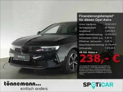 Gebraucht Opel Astra 131 PS (96 kW) 2024 Karbon schwarz Kleinwagen