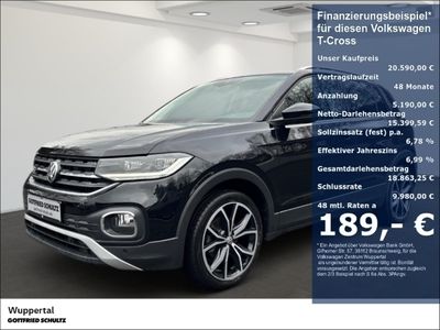 gebraucht VW T-Cross - 1 0 TSI Style DSG LED NAVI SHZ PDC LM ZV