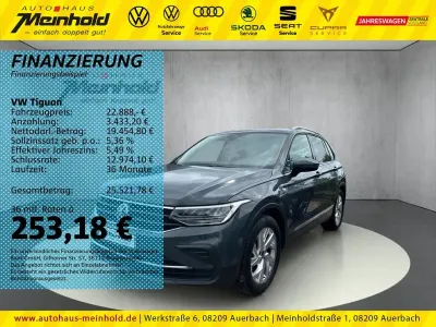 Gebraucht VW Tiguan Active 150 PS (110 kW) 2021 Delfingrau metallic SUV