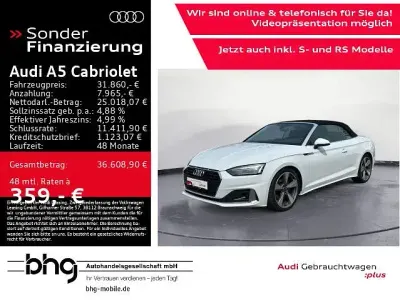 Gebraucht Audi A5 Cabriolet Advanced Plus 163 PS (119 kW) 2022 Weiß Cabrio