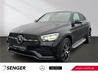 Lack obsidianschwarz Gebraucht 2023 Mercedes GLC400d AMG Coupé | 58.360 € (Fairer Preis)