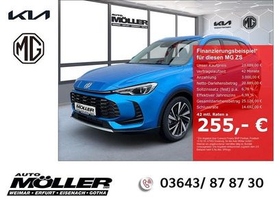 Neu MG ZS Luxury 197 PS (144 kW) 2025 Blau Limousine