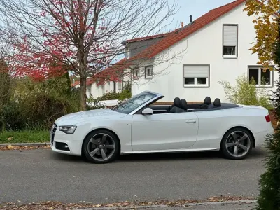 Gebraucht Audi A5 Cabriolet S-Line 211 PS (155 kW) 2012 Weiß Cabrio