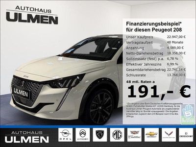 Weiss Gebraucht 2023 Peugeot e-208 GT Kleinwagen | 22.947 € (Teuer)