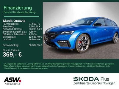 Raceblau metallic Gebraucht 2021 Skoda Octavia RS Kombi | 27.660 € (Fairer Preis)