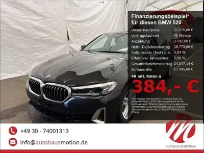 Brugt BMW 520 Luxury Line 184 HK (135 kW) 2023 Sort Sedan