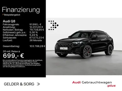 Gebraucht Audi Q8 S-Line 489 PS (359 kW) 2025 Mythosschwarz metallic SUV