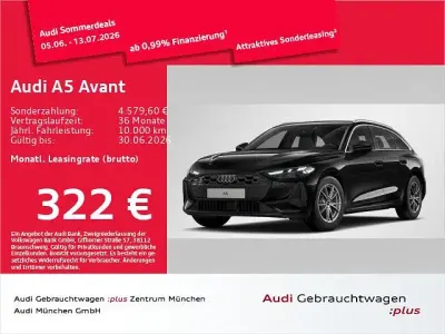 Gebraucht Audi A5 Comfort 204 PS (150 kW) 2024 Mythosschwarz metallic Kombi
