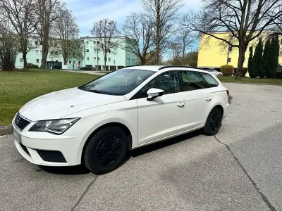 Usata Seat Leon ST 86 CV (63 kW) 2017 Bianco Station wagon