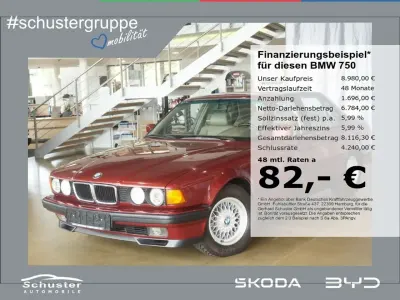 Gebraucht BMW 750L 299 PS (219 kW) 1991 Rot Limousine