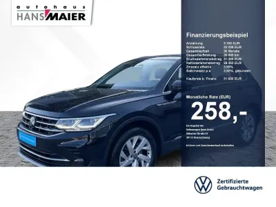 Gebraucht VW Tiguan Elegance 190 PS (139 kW) 2022 Deep black perleffekt SUV