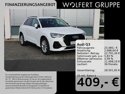 Weiss Gebraucht 2021 Audi Q3 Ambiente SUV | 25.480 € (Fairer Preis)