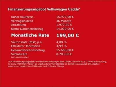 Gebraucht VW Caddy 75 PS (55 kW) 2021 Weiss Van / Kleinbus