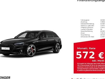 Mythosschwarz metallic Gebraucht 2024 Audi A4 S-Line Kombi | 39.990 € (Fairer Preis)