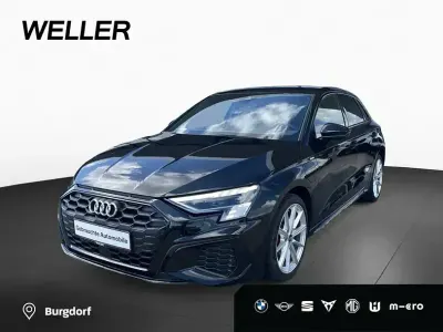 Brugt Audi A3 S-Line 245 HK (180 kW) 2023 Sort Sedan