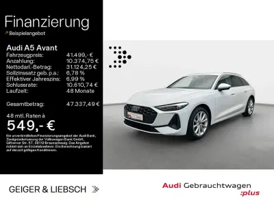 Gebraucht Audi A5 Sport 204 PS (150 kW) 2025 Gletscherweiß metallic Kombi