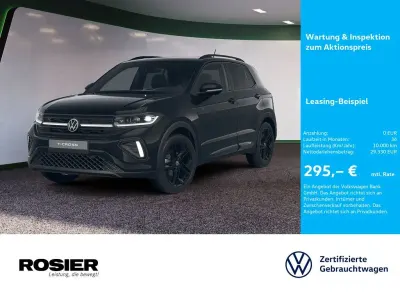 Gebraucht VW T-Cross R-line 150 PS (110 kW) 2025 Schwarz / deep black SUV