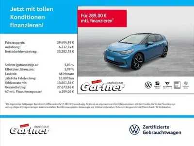 Gebraucht VW ID.3 Active 150 kW (204 PS) 2024 Blau Kleinwagen