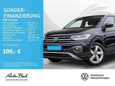 Używany VW T-Cross Style 110 KM (80 kW) 2021 Czarny SUV