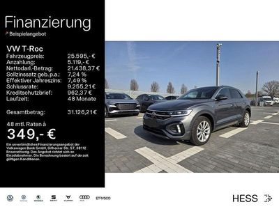 Gebraucht VW T-Roc R-line 150 PS (110 kW) 2022 Indiumgrau (metallic) SUV