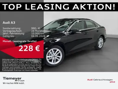 Używany Audi A3 Advanced 150 KM (110 kW) 2025 Czarny Sedan/Limuzyna