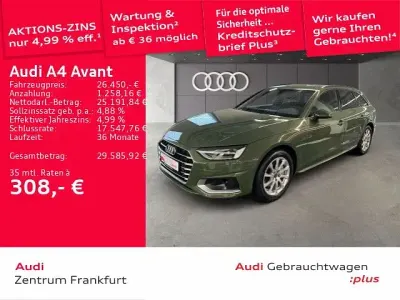 Gebraucht Audi A4 Advanced Plus 204 PS (150 kW) 2023 Distriktgrün metallic Kombi