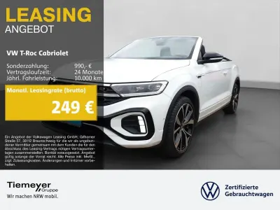 Gebraucht VW T-Roc Cabriolet R-line 150 PS (110 kW) 2025 Weiß Cabrio