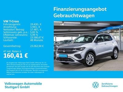 Gebraucht VW T-Cross Goal 95 PS (69 kW) 2025 Silber SUV