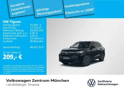 Gebraucht VW Tiguan Goal 131 PS (96 kW) 2025 Schwarz SUV
