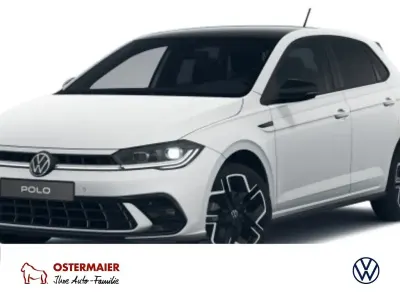 Neu VW Polo R-line 116 PS (85 kW) 2025 Schwarz (pure white uni / schwarz uni) Kleinwagen