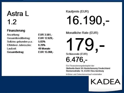 Gebraucht Opel Astra 131 PS (96 kW) 2022 Rot Kleinwagen
