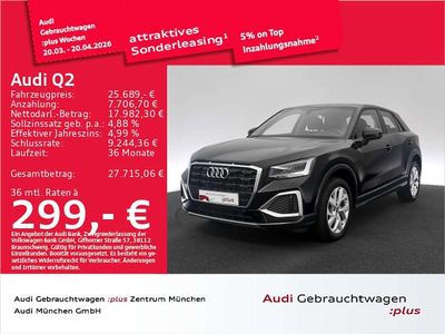 Gebraucht Audi Q2 Advanced Plus 150 PS (110 kW) 2023 Brillantschwarz SUV