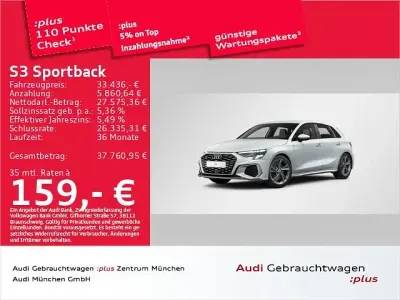 Gebraucht Audi S3 Basis 310 PS (228 kW) 2024 Gletscherweiß metallic Limousine