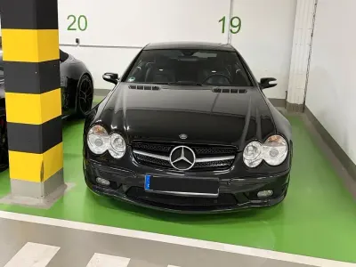 Brugt Mercedes SL55 AMG AMG 517 HK (380 kW) 2005 Sort Cabriolet