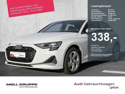 Gletscherweiß metallic Gebraucht 2025 Audi A3 Advanced Plus Limousine | 33.380 € (Superpreis)