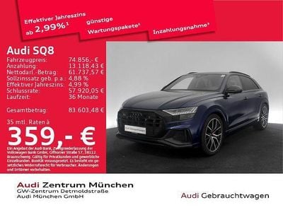 Gebraucht Audi SQ8 Competition 507 PS (372 kW) 2022 Navarrablau metallic SUV