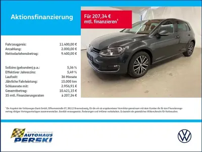 Gebraucht VW Golf VII Allstar 110 PS (80 kW) 2016 Grau Limousine