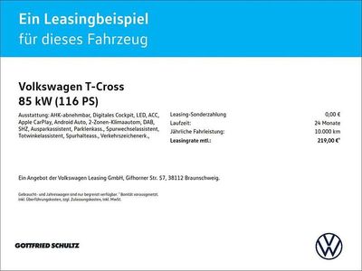 Gebraucht VW T-Cross Life 116 PS (85 kW) 2025 Rot SUV