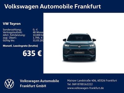 Neu VW Tayron R-line 204 PS (150 kW) 2026 Blau SUV