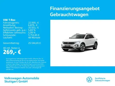 Used VW T-Roc Life 116 HP (85 kW) 2025 White SUV