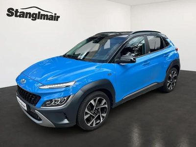 Gebraucht Hyundai Kona Turbo 198 PS (145 kW) 2021 Surfy blue/black SUV